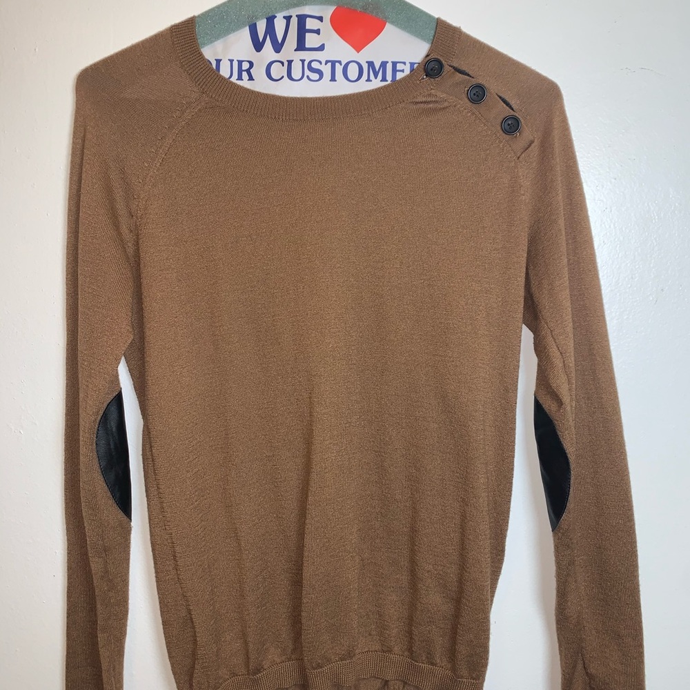 Halogen Brown Knit Sweater XS